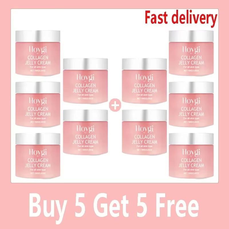 Collagen Jelly Cream Niacinamide Tightening Soothing Moisturizing Anti-Aging Firmness Hydration Skincare 100Ml Face Gel